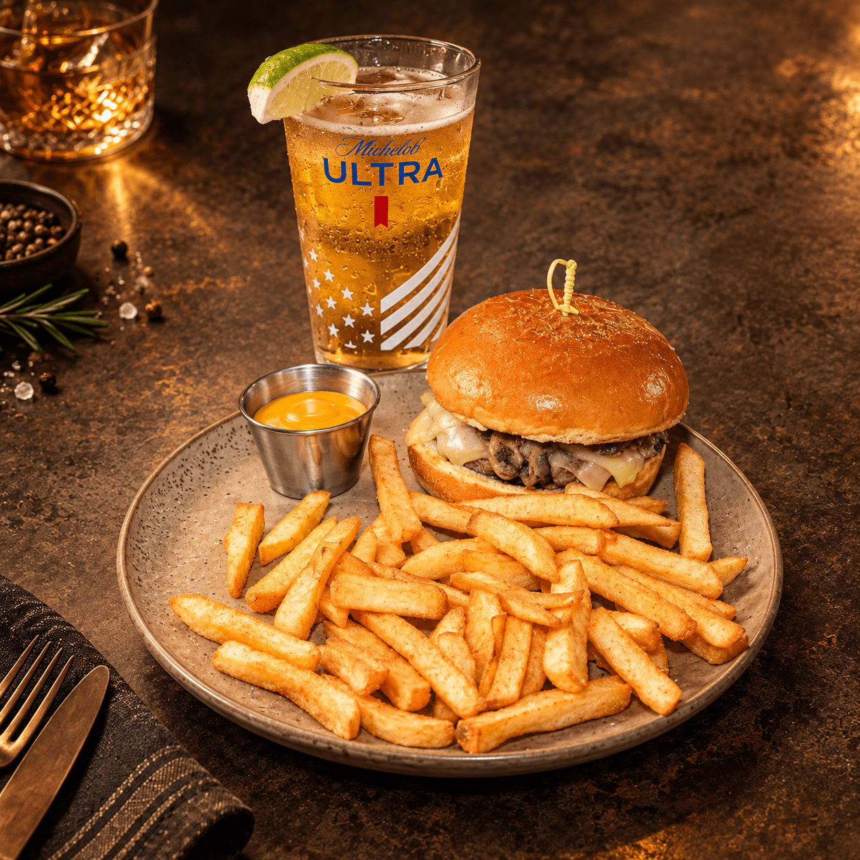 Mushroom Truffle Burger